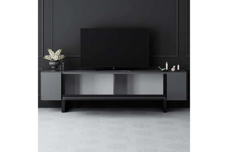 Sozi Tv-bänk 180 cm - Svart/Antracit - Möbler - Vardagsrum - Tv-möbler & mediamöbler - Tv-bänkar