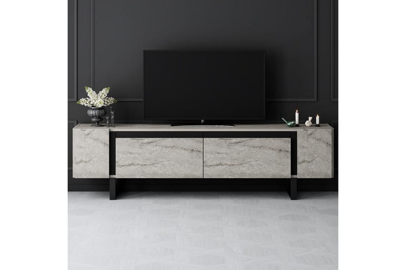 Sozi Tv-bänk 180 cm - Svart/Grå - Möbler - Vardagsrum - Tv-möbler & mediamöbler - Tv-bänkar