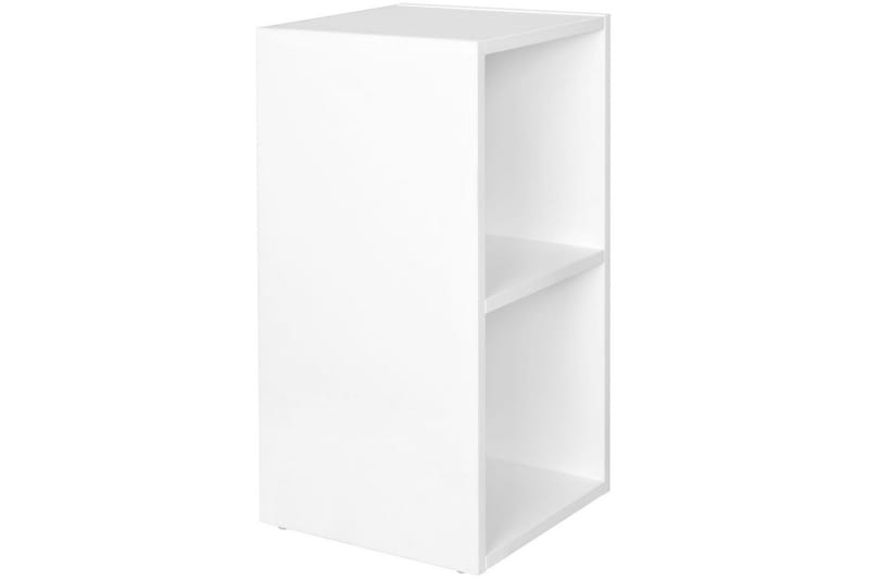 Stående hylla Wohnling melaminbelagd spånskiva med förvaringsutrymme, modern stil Vit, svart - Vit, svart - Förvaring - Hyllor - Hyllplan & hyllkonsoler