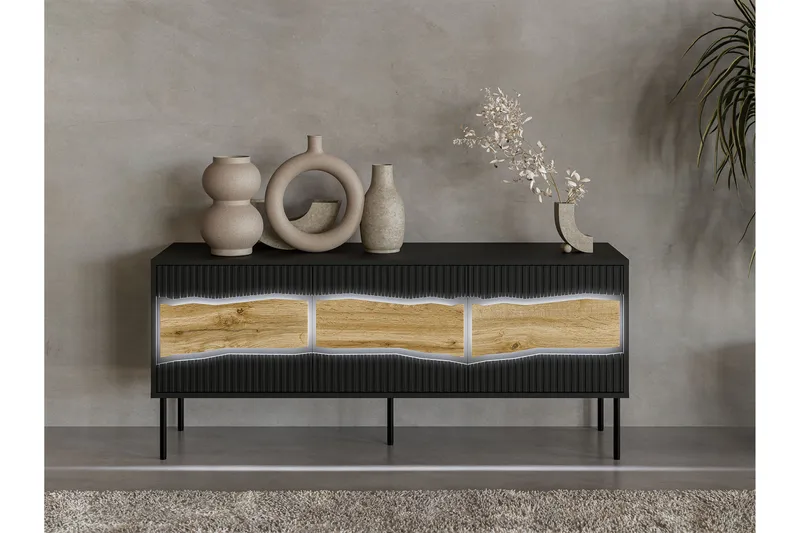 Stintino Tv-bänk 144x40 cm - Grå - Möbler - Vardagsrum - Tv-möbler & mediamöbler - Tv-bänkar