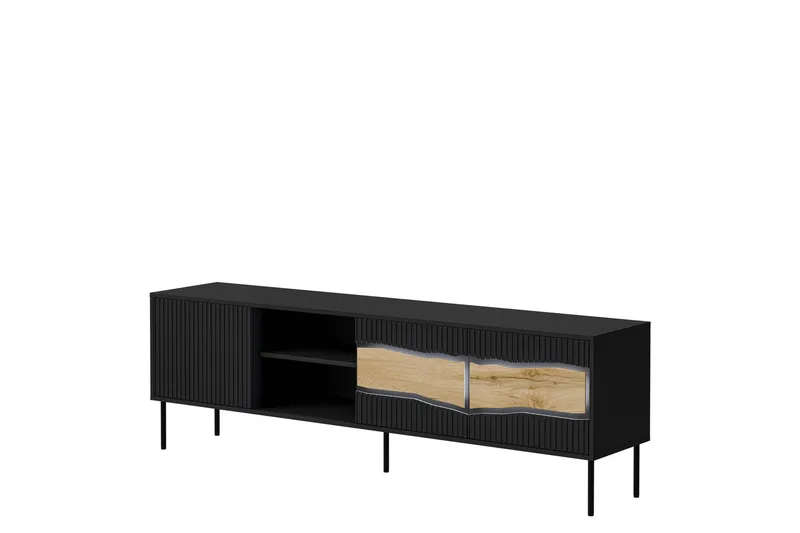 Stintino Tv-bänk 190x40 cm, Svart/Brun