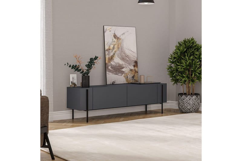 Stira Tv-bänk 160 cm - Grafitgrå - Möbler - Vardagsrum - Tv-möbler & mediamöbler - Tv-bänkar