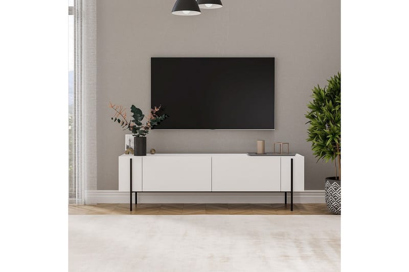 Stira Tv-bänk 160 cm - Vit - Möbler - Vardagsrum - Tv-möbler & mediamöbler - Tv-bänkar
