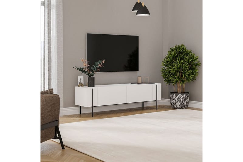 Stira Tv-bänk 160 cm - Vit - Möbler - Vardagsrum - Tv-möbler & mediamöbler - Tv-bänkar