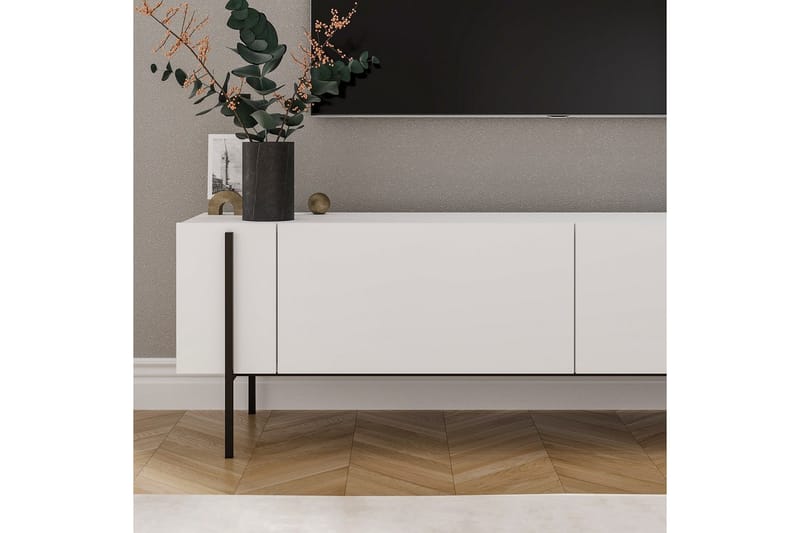 Stira Tv-bänk 160 cm - Vit - Möbler - Vardagsrum - Tv-möbler & mediamöbler - Tv-bänkar