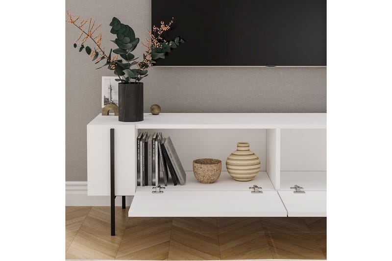 Stira Tv-bänk 160 cm - Vit - Möbler - Vardagsrum - Tv-möbler & mediamöbler - Tv-bänkar