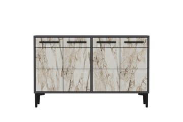 STRIA Tv-bänk 120 cm Antracit/Marmor