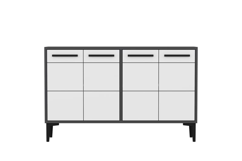 STRIA Tv-bänk 120 cm Antracit/Vit - Möbler - Vardagsrum - Tv-möbler & mediamöbler - Tv-bänkar