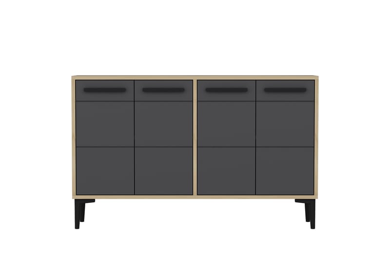 STRIA Tv-bänk 120 cm Ek/Antracit - Möbler - Vardagsrum - Tv-möbler & mediamöbler - Tv-bänkar