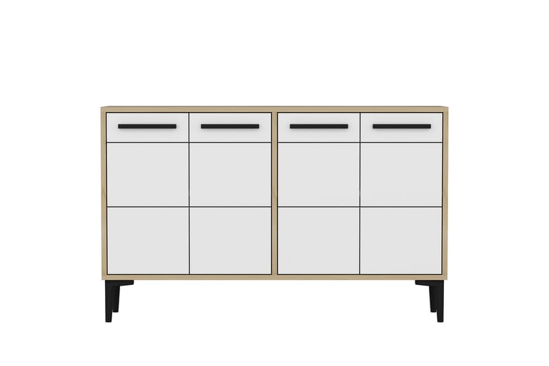 STRIA Tv-bänk 120 cm Ek/Vit - Möbler - Vardagsrum - Tv-möbler & mediamöbler - Tv-bänkar
