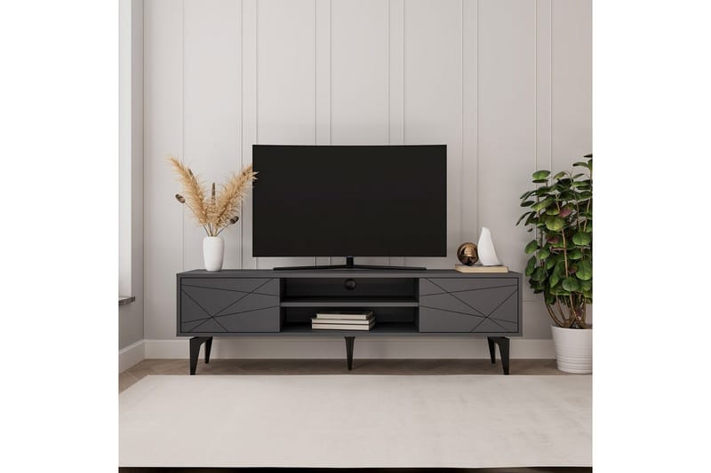 Sudama Tv-bänk 160 cm - Antracit - Möbler - Vardagsrum - Tv-möbler & mediamöbler - Tv-bänkar