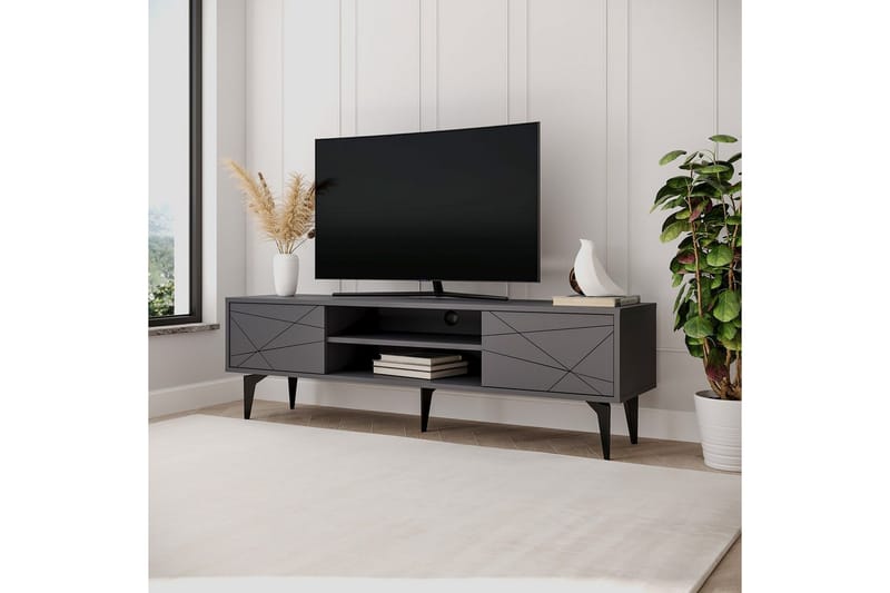 Sudama Tv-bänk 160 cm - Antracit - Möbler - Vardagsrum - Tv-möbler & mediamöbler - Tv-bänkar