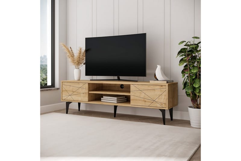 Sudama Tv-bänk 160 cm - Mediumfärgat trä - Möbler - Vardagsrum - Tv-möbler & mediamöbler - Tv-bänkar