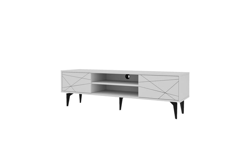 Sudama Tv-bänk 160 cm - Vit - Möbler - Vardagsrum - Tv-möbler & mediamöbler - Tv-bänkar