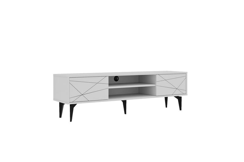 Sudama Tv-bänk 160 cm - Vit - Möbler - Vardagsrum - Tv-möbler & mediamöbler - Tv-bänkar