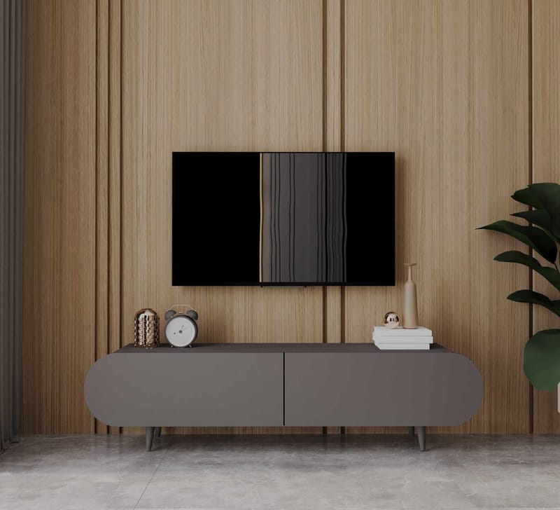 Svelor TV-bänk 140x49x30 cm - Grå - Möbler - Vardagsrum - Tv-möbler & mediamöbler - Tv-bänkar