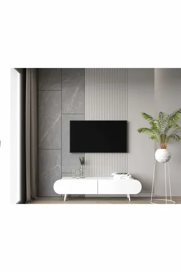 Svelor TV-bänk 140x49x30 cm - Vit - Möbler - Vardagsrum - Tv-möbler & mediamöbler - Tv-bänkar