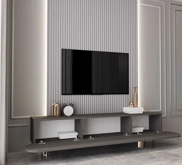 Svelor TV-bänk 180x49x30 cm - Grå - Möbler - Vardagsrum - Tv-möbler & mediamöbler - Tv-bänkar
