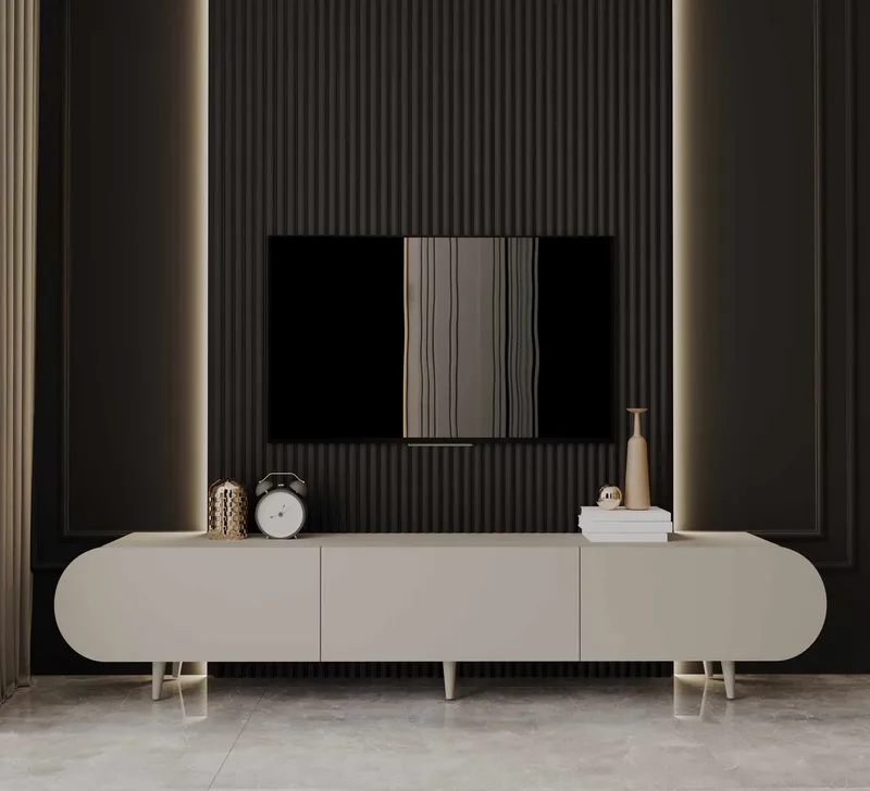 Svelor TV-bänk 180x49x30 cm - Sandstone - Möbler - Vardagsrum - Tv-möbler & mediamöbler - Tv-bänkar