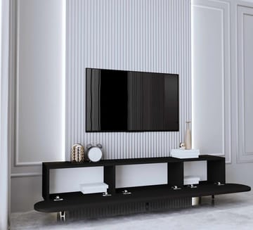 Svelor TV-bänk 180x49x30 cm - Svart - Möbler - Vardagsrum - Tv-möbler & mediamöbler - Tv-bänkar