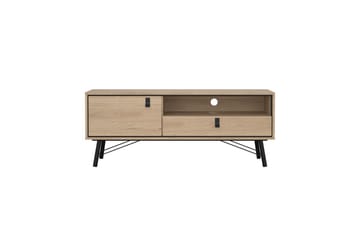 Tadami Golvstående TV-bänk 150 cm med Förvaring i Ljust Trä - Ljusbrun - Möbler - Vardagsrum - Tv-möbler & mediamöbler - Tv-bänkar