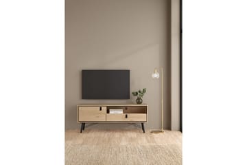 Tadami Golvstående TV-bänk 150 cm med Förvaring i Ljust Trä - Ljusbrun - Möbler - Vardagsrum - Tv-möbler & mediamöbler - Tv-bänkar
