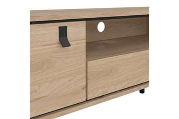 Tadami Golvstående TV-bänk 150 cm med Förvaring i Ljust Trä - Ljusbrun - Möbler - Vardagsrum - Tv-möbler & mediamöbler - Tv-bänkar
