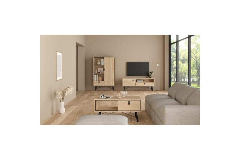 Tadami Tv-bänk 150 cm - Natur - Möbler - Vardagsrum - Tv-möbler & mediamöbler - Tv-bänkar
