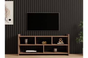 Taharoa Golvstående Tv Bänk 120 cm med Förvaring i Mörkt Trä - Brun - Möbler - Vardagsrum - Tv-möbler & mediamöbler - Tv-bänkar
