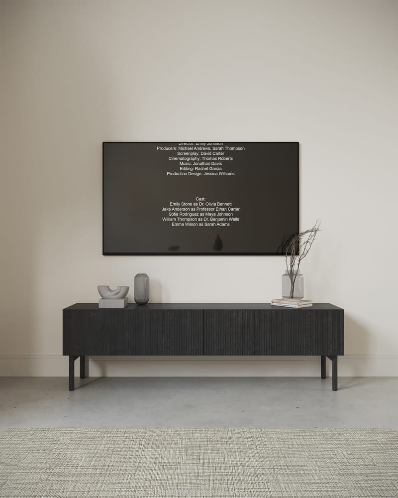 Takayo Tv-bänk 176 cm - Svart - Möbler - Vardagsrum - Tv-möbler & mediamöbler - Tv-bänkar