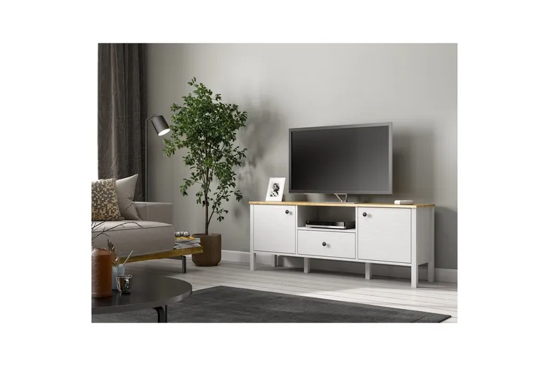 Talan Tv-bänk 150 cm - Natur/Vit - Möbler - Vardagsrum - Tv-möbler & mediamöbler - Tv-bänkar