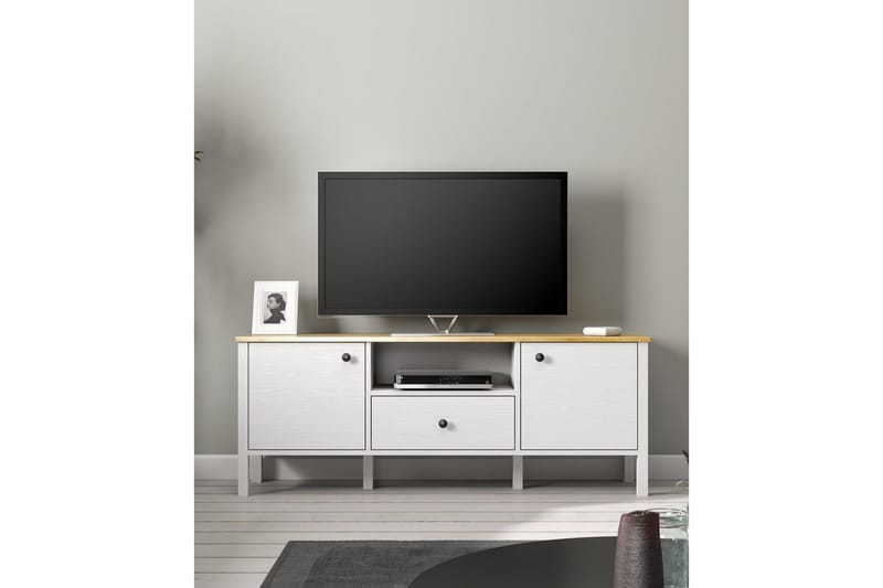 Talan Tv-bänk 150 cm - Natur/Vit - Möbler - Vardagsrum - Tv-möbler & mediamöbler - Tv-bänkar