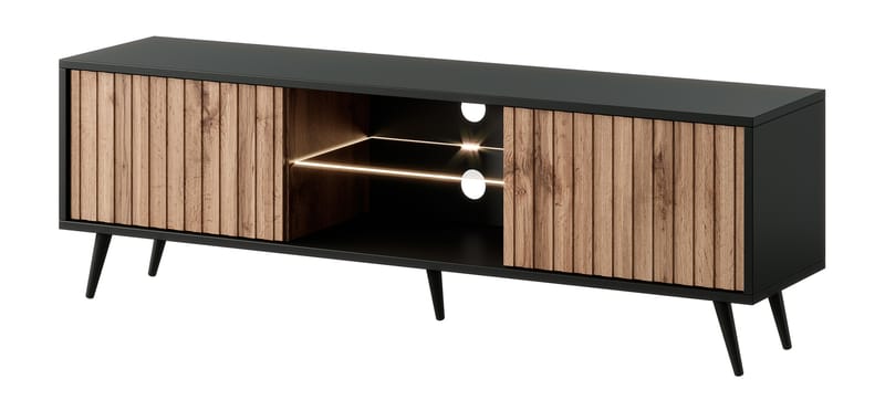 Tapas Tv-bänk 135 cm - Svart - Möbler - Vardagsrum - Tv-möbler & mediamöbler - Tv-bänkar