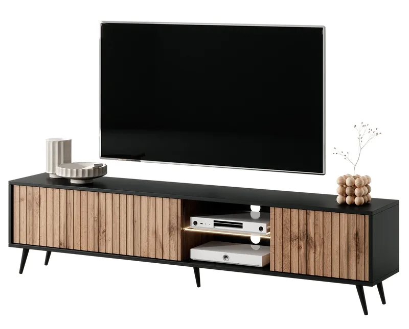 Tapas Tv-bänk 175 cm - Svart - Möbler - Vardagsrum - Tv-möbler & mediamöbler - Tv-bänkar