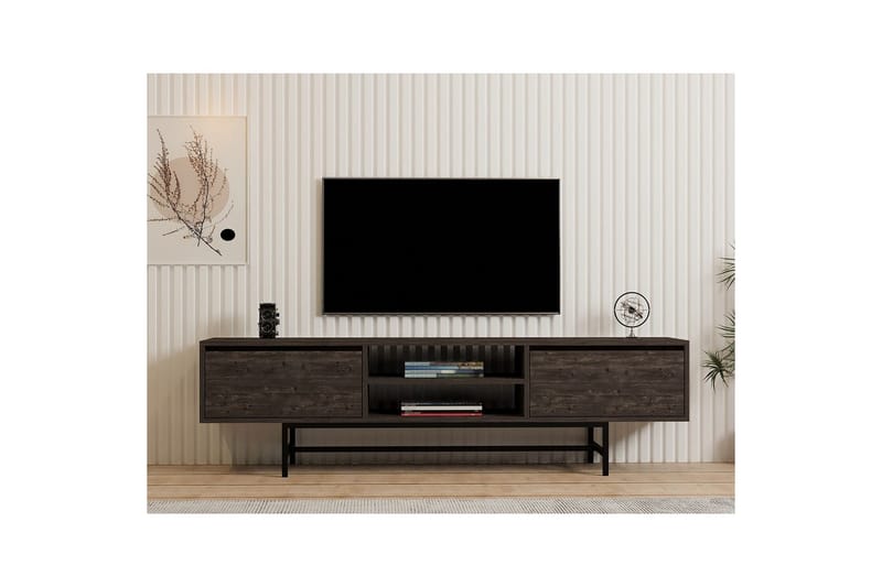 Tauber Tv-bänk 180 cm - Antracit - Möbler - Vardagsrum - Tv-möbler & mediamöbler - Tv-bänkar
