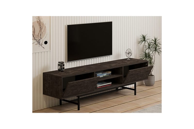Tauber Tv-bänk 180 cm - Antracit - Möbler - Vardagsrum - Tv-möbler & mediamöbler - Tv-bänkar