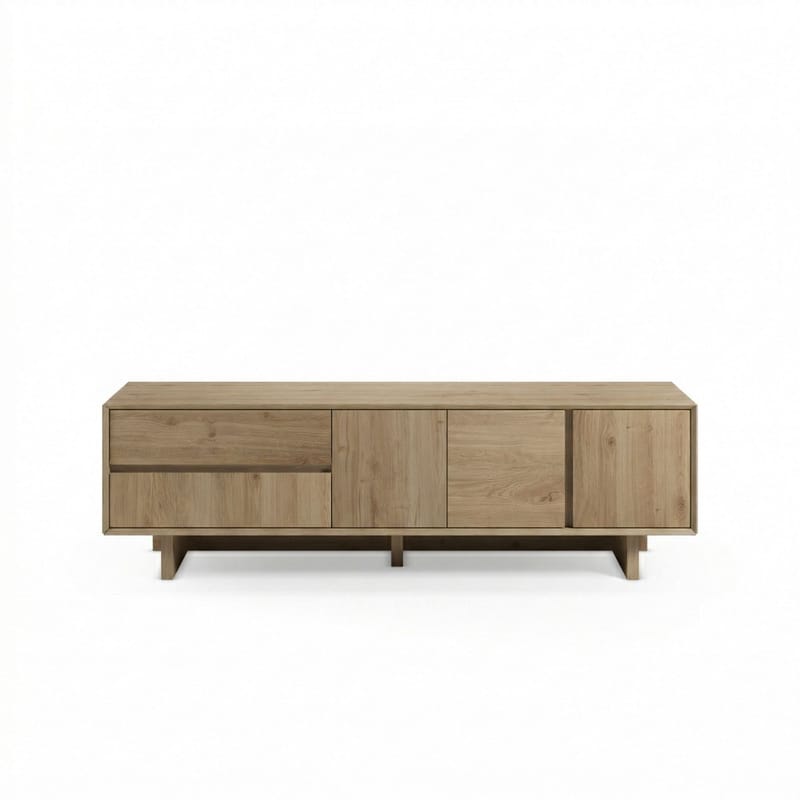 Tavon TV-bänk 180x55x45 cm - Naturlig ek - Möbler - Vardagsrum - Tv-möbler & mediamöbler - Tv-bänkar