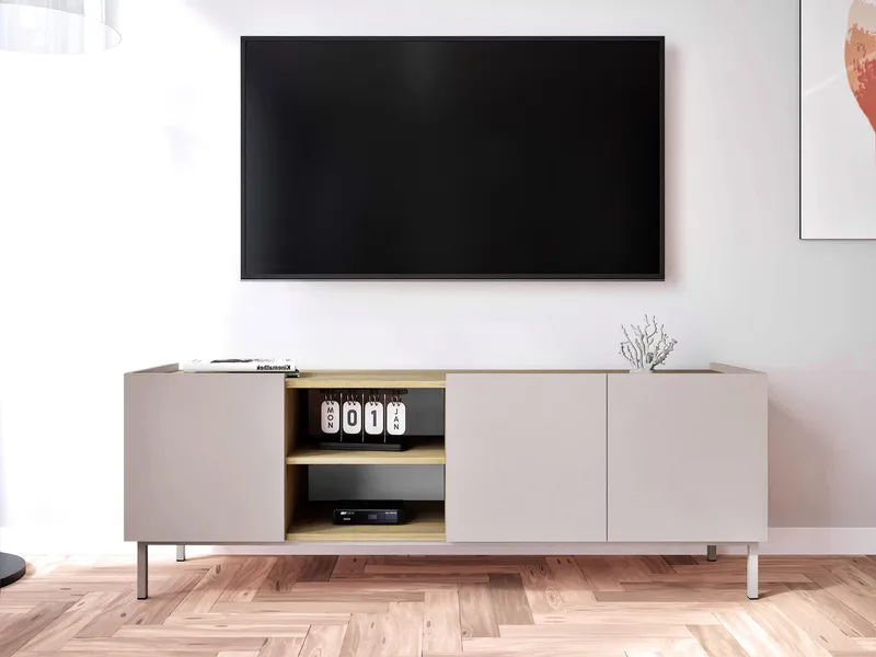 Tavrin Tv-bänk 153 cm - Beige - Möbler - Vardagsrum - Tv-möbler & mediamöbler - Tv-bänkar