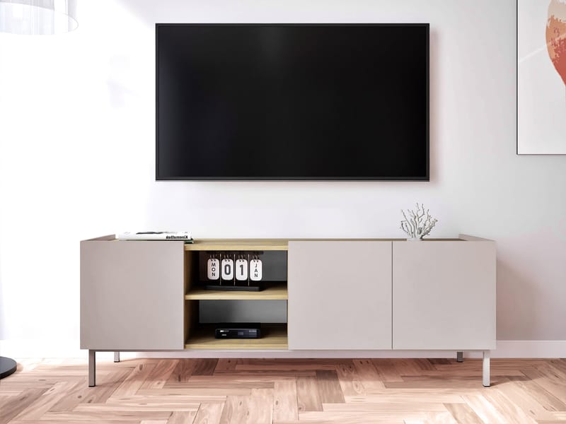 Tavrin Tv-bänk 153 cm - Beige - Möbler - Vardagsrum - Tv-möbler & mediamöbler - Tv-bänkar