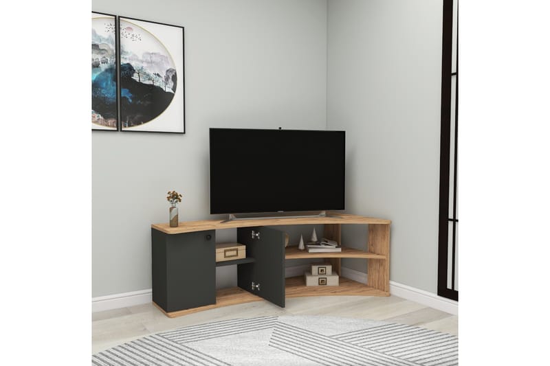 Termera Tv-bänk 135 cm - Brun/Antracit - Möbler - Vardagsrum - Tv-möbler & mediamöbler - Tv-bänkar