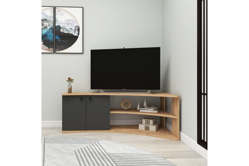 Termera Tv-bänk 135 cm - Brun/Antracit - Möbler - Vardagsrum - Tv-möbler & mediamöbler - Tv-bänkar