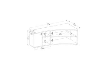 Termera Tv-bänk 135 cm - Brun/Antracit - Möbler - Vardagsrum - Tv-möbler & mediamöbler - Tv-bänkar