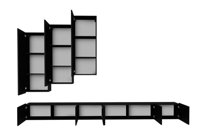 Tessan Tv-möbelset - Svart - Möbler - Vardagsrum - Tv-möbler & mediamöbler - Tv-möbelset