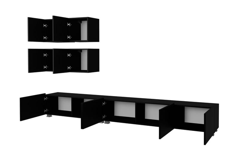 Tessan Tv-möbelset - Svart - Möbler - Vardagsrum - Tv-möbler & mediamöbler - Tv-möbelset