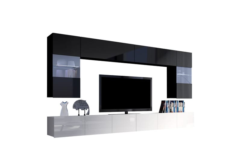 Tessan Tv-möbelset - Svart/Vit - Möbler - Vardagsrum - Tv-möbler & mediamöbler - Tv-möbelset