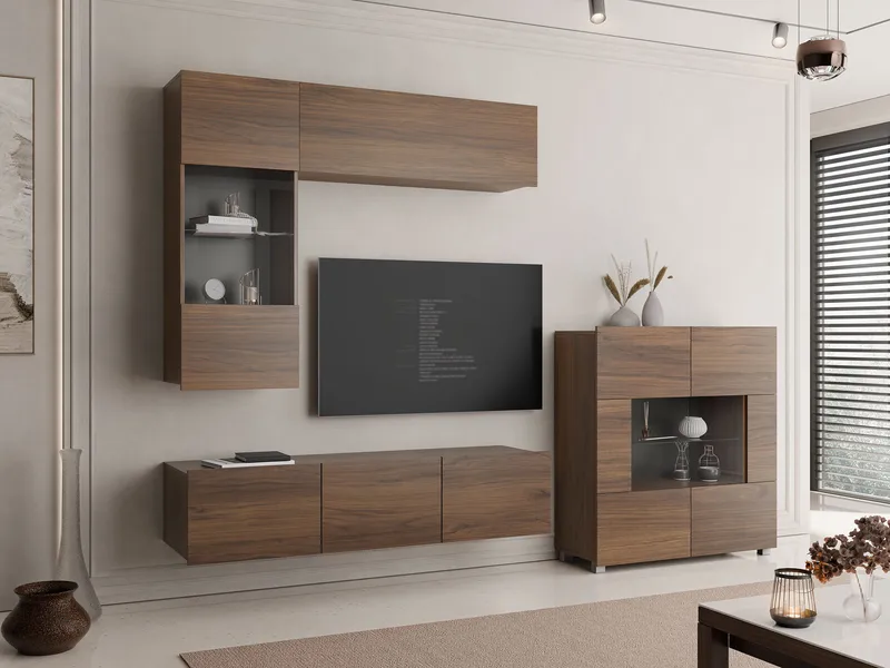 Tessan Tv väggenhet - brun - Möbler - Vardagsrum - Tv-möbler & mediamöbler - Tv-möbelset