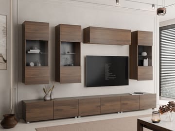 Tessan Tv väggenhet - brun - Möbler - Vardagsrum - Tv-möbler & mediamöbler - Tv-möbelset