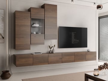 Tessan Tv väggenhet - brun - Möbler - Vardagsrum - Tv-möbler & mediamöbler - Tv-möbelset