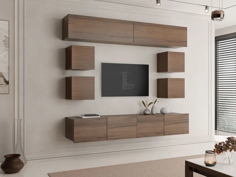 Tessan Tv väggenhet - brun - Möbler - Vardagsrum - Tv-möbler & mediamöbler - Tv-möbelset