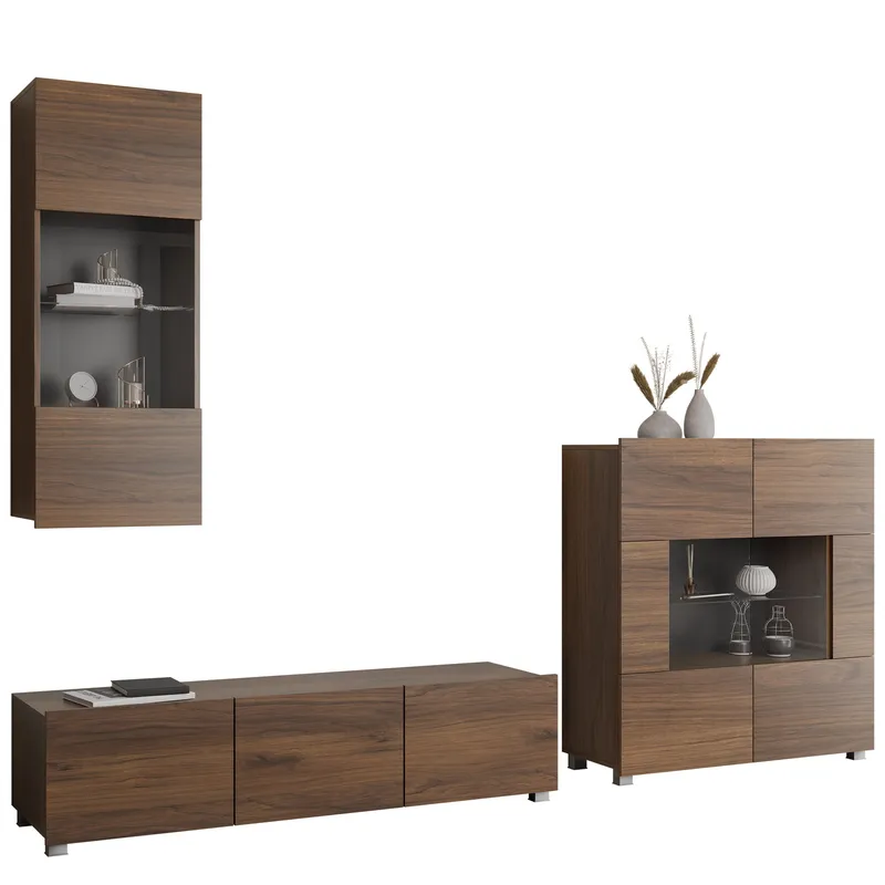 Tessan Tv väggenhet - brun - Möbler - Vardagsrum - Tv-möbler & mediamöbler - Tv-möbelset